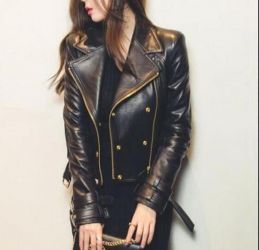 Women's black  leather  Jacket